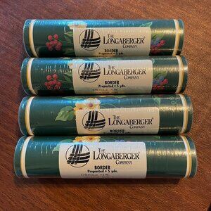 Vintage Longaberber Wallpaper Emerald Vine Border 4 rolls 15 ft x 6.75 each